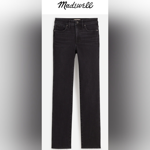 Madewell Denim - Madewell Curvy Stovepipe Jeans W23 Armand Wash black/gray $138